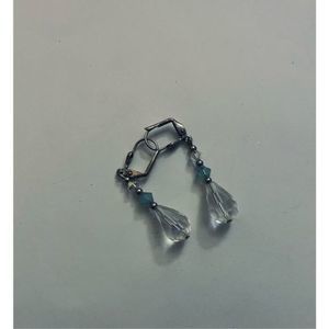Pretty clear bead DROP EARRINGS